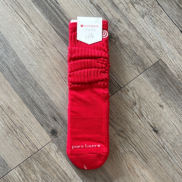 Pure Barre Accessories - NEW Limited Edition Pure Barre Stacy Grip Sock Candy Apple Red